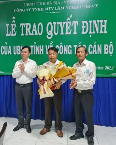 BỔ NHIỆM CHỦ TỊCH HỘI ĐỒNG THÀNH VIÊN CÔNG TY LÂM NGHIỆP BRVT